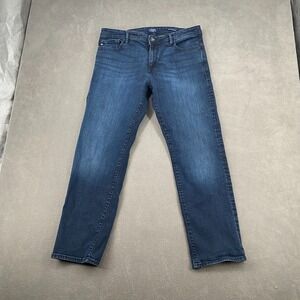 Chaps Jeans Mens 36x32 Blue Denim Stretch Streetwear Mid Rise Slim Straight Leg